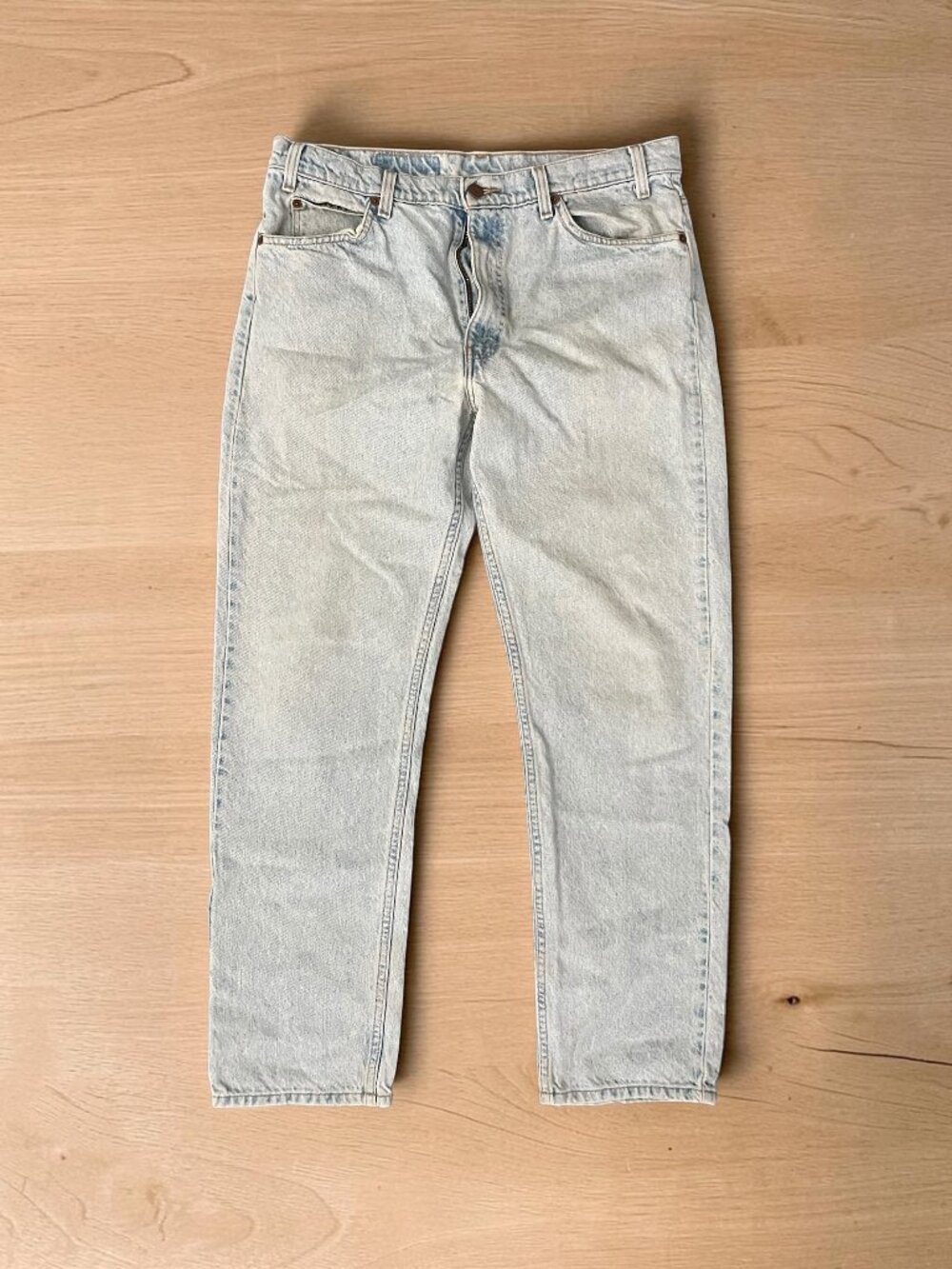 Vintage Levi’s 505 Orange Tab Jeans 36x32 Light Wash Straight Leg